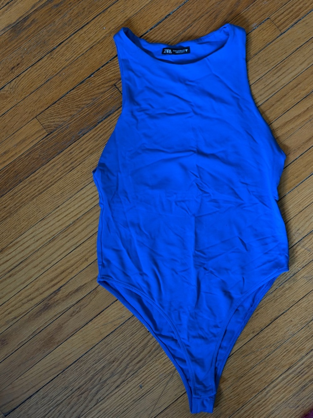 Cobalt blue Zara bodysuit